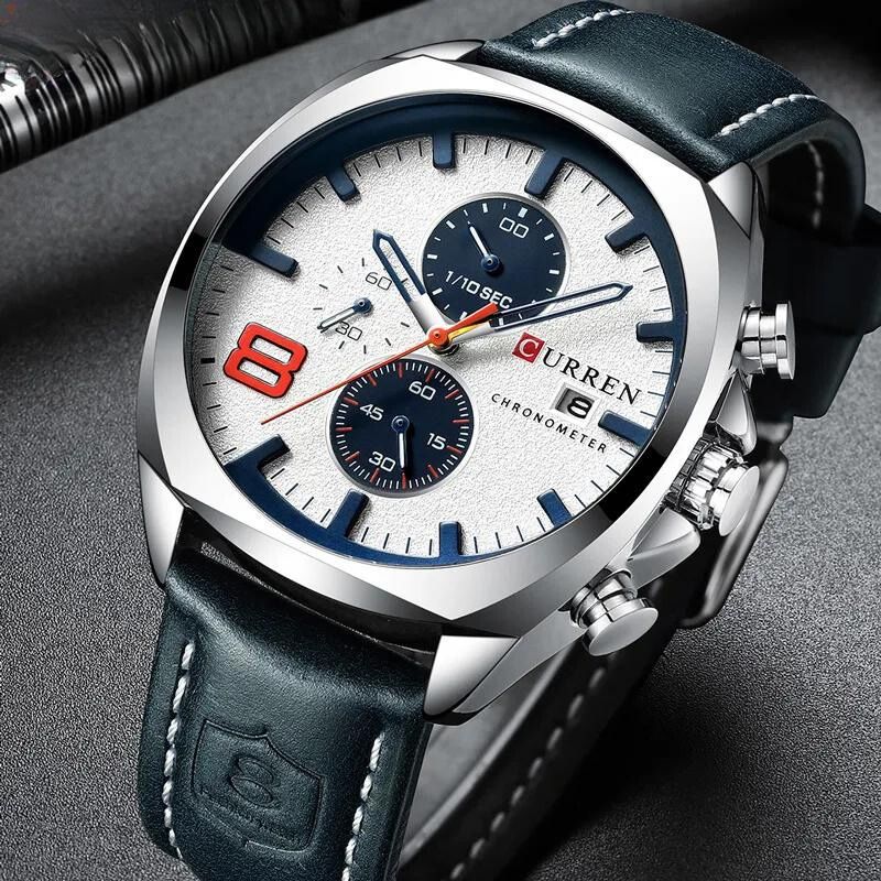 Wasserdichte Chronograph-Sportuhr im Militär-Design