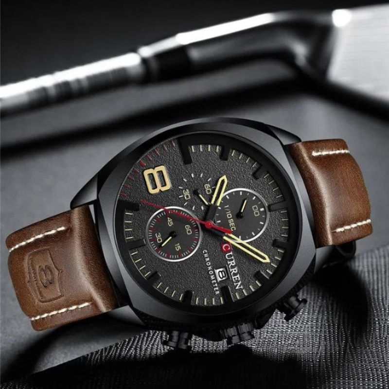 Wasserdichte Chronograph-Sportuhr im Militär-Design