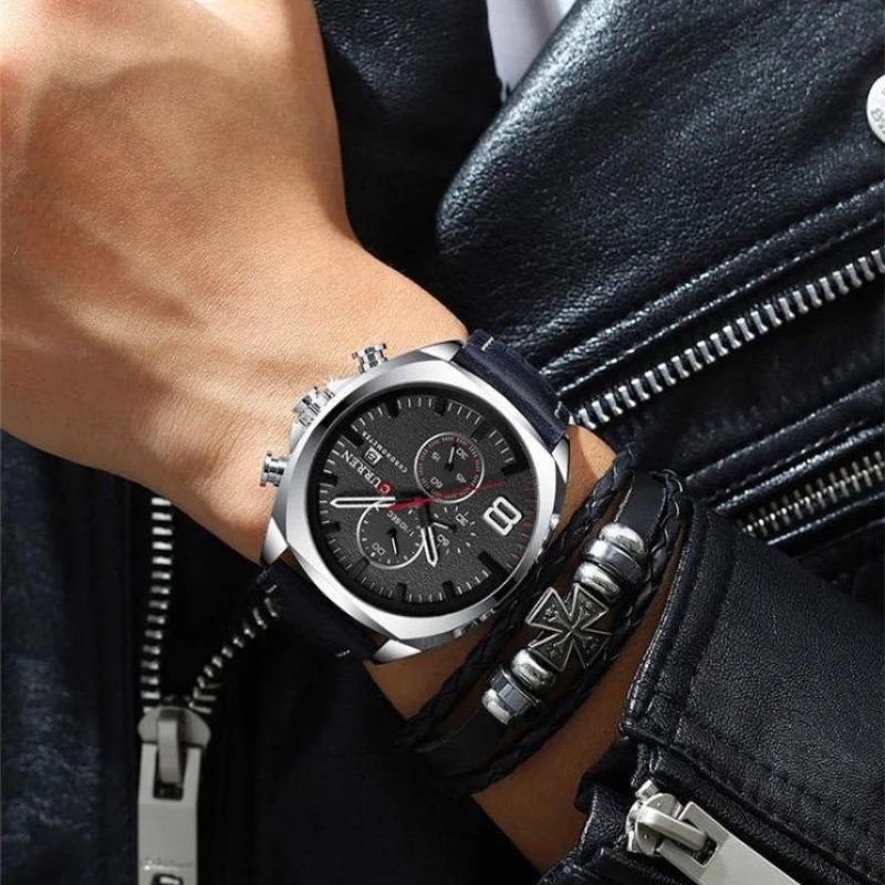 Wasserdichte Chronograph-Sportuhr im Militär-Design