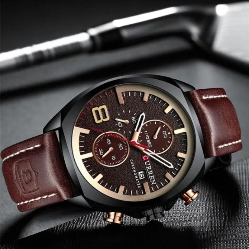 Wasserdichte Chronograph-Sportuhr im Militär-Design
