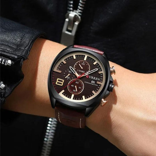 Wasserdichte Chronograph-Sportuhr im Militär-Design