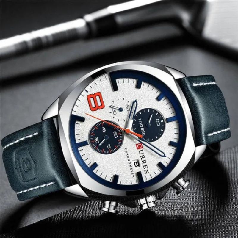 Wasserdichte Chronograph-Sportuhr im Militär-Design