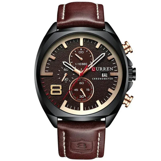 Wasserdichte Chronograph-Sportuhr im Militär-Design