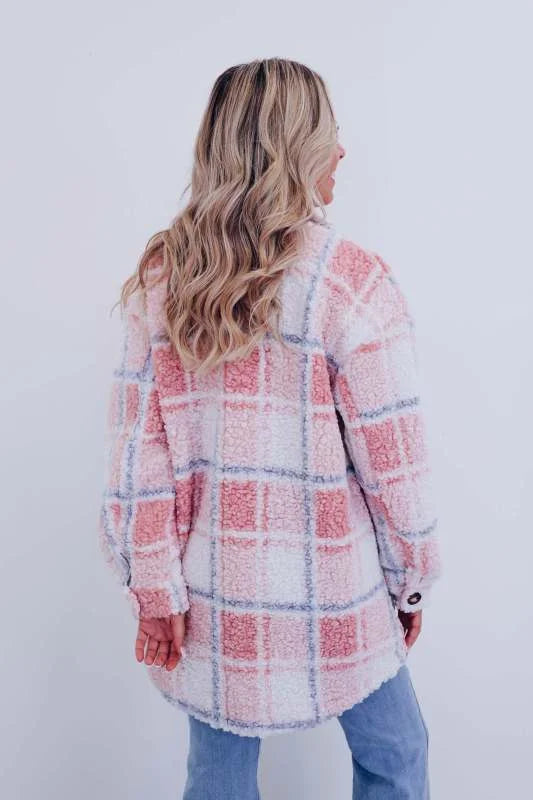 Giovana - Karierte Fleece jacke